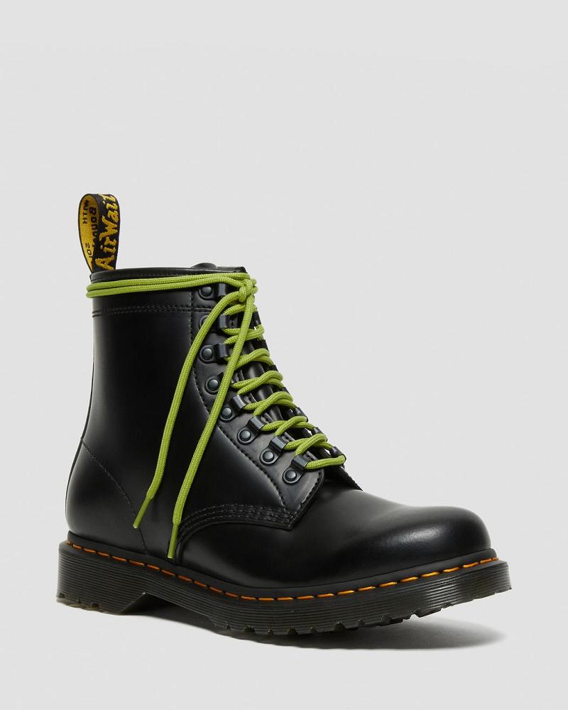 Dr Martens 1460 Ben Smooth Læder Snørestøvler Dame Sort | DK 149ZUT